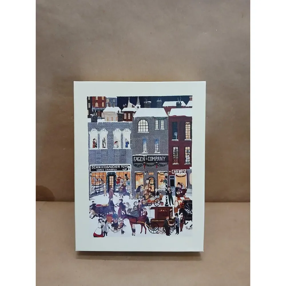 Vintage 1994 Lang Deluxe Christmas Cards Boxed Set In Memory of Dickens Embossed